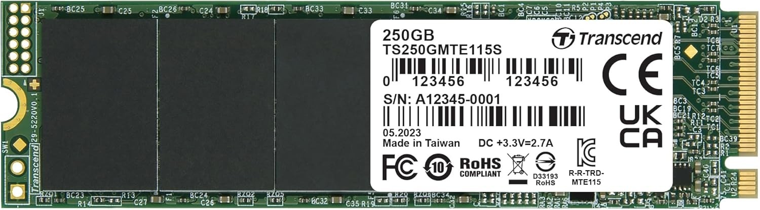 Transcend 250GB NVME SSD